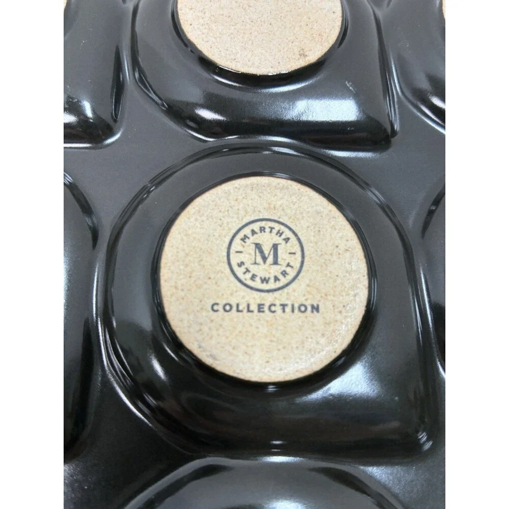 2 Martha Stewart Collection Ceramic Seafood Rack Grill Grids Tray Cookware